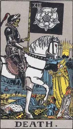 A Morte: Fim de ciclo, ruptura, o que não volta a ser igual, carta de traição no tarot