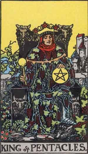 Carta Rei de Ouros no Tarot (Rider-Waite) - significado e interpretação