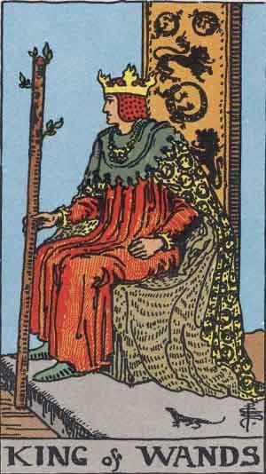 Carta Rei de Paus no Tarot (Rider-Waite) - significado e interpretação