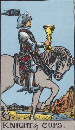 Significado da carta Cavaleiro de Copas no Tarot Carta Cavaleiro de Copas no Tarot (Rider-Waite) - significado e interpretação