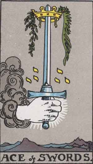 Significado da carta Ás de Espadas no Tarot Carta Ás de Espadas no Tarot (Rider-Waite) - significado e interpretação