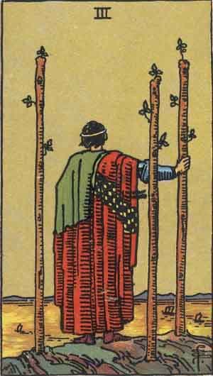 Significado da carta Três de Paus no Tarot Carta Três de Paus no Tarot (Rider-Waite) - significado e interpretação